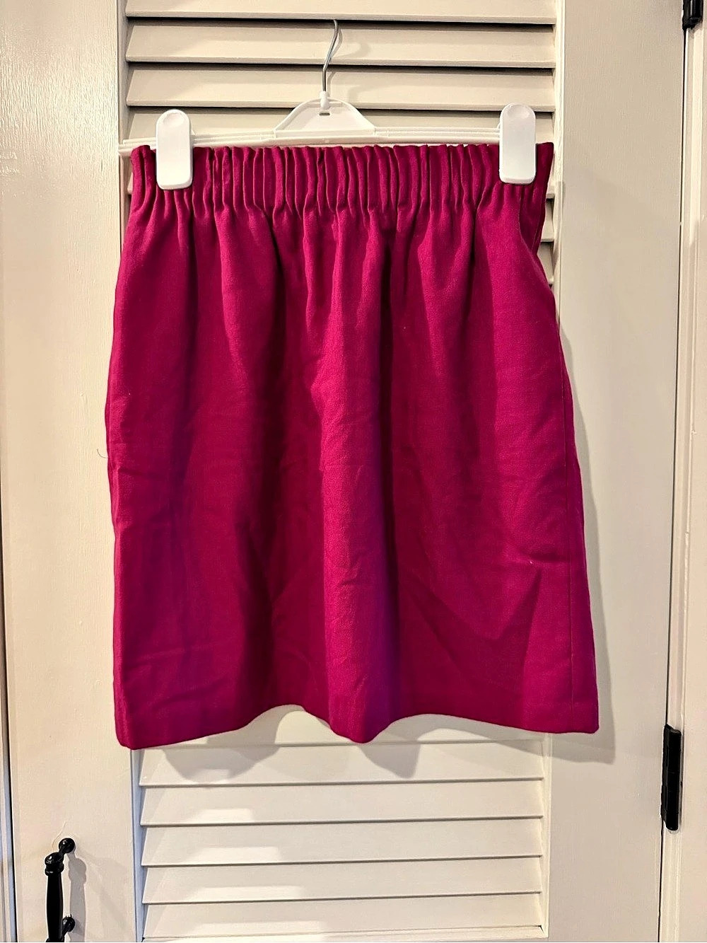 J.Crew Elastic Waist Cotton Jersey Mini Skirt Pink